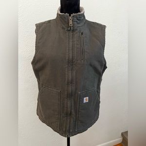 Womens Carhartt Canvas Sherpa Vest